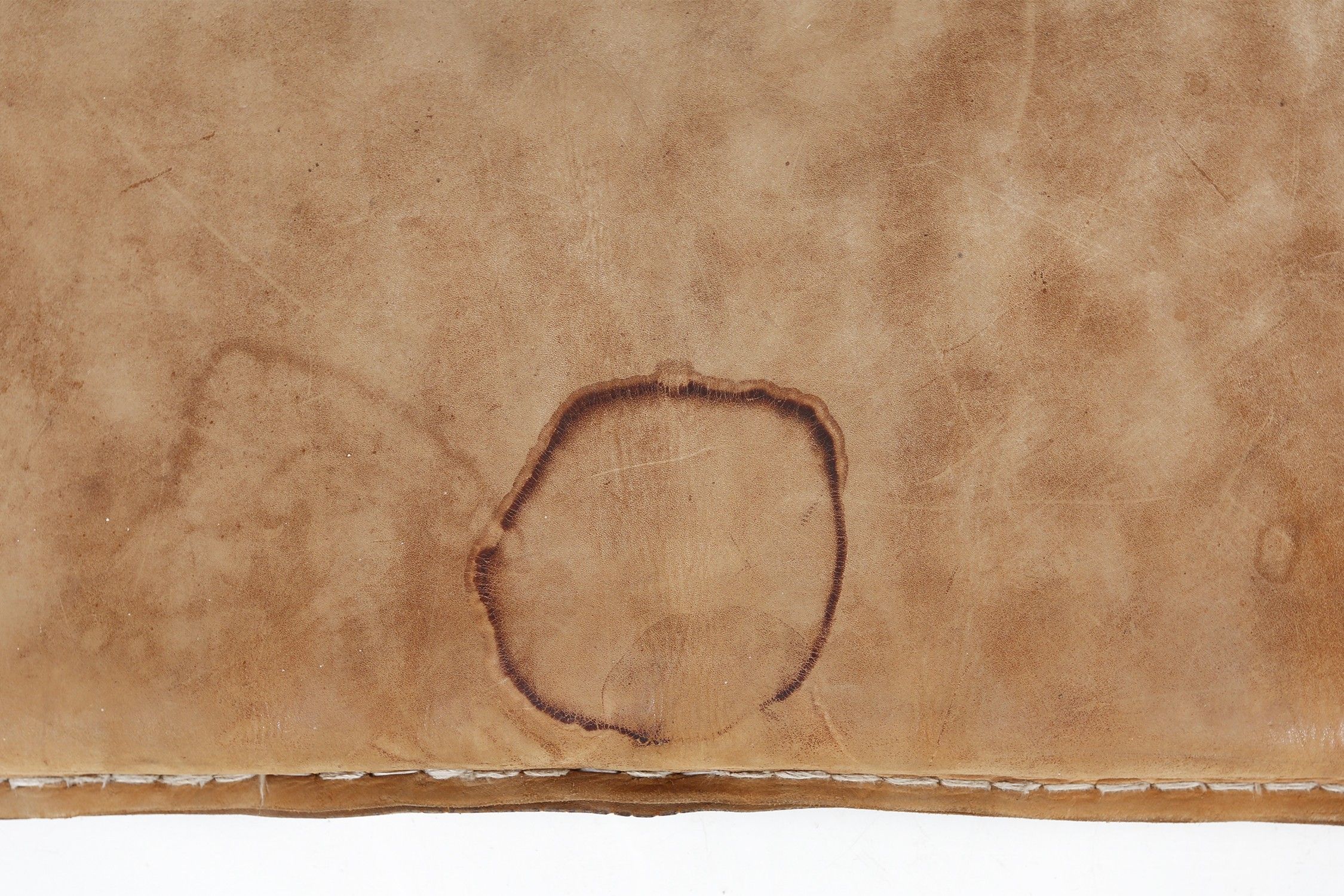 Vintage Industrial Gym Mat in Thick Cow Leather, Belgium 1930sthumbnail